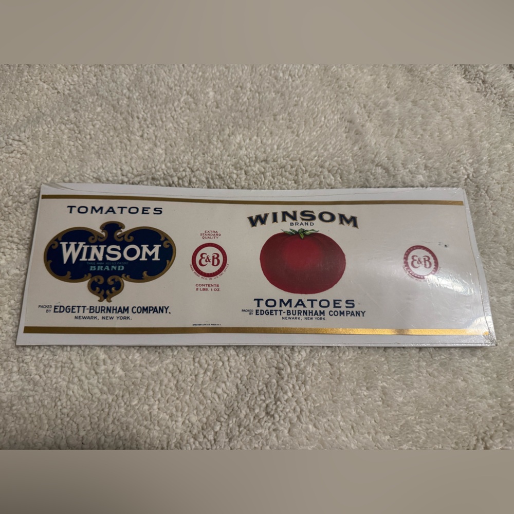 🆕 Antique authentic food label